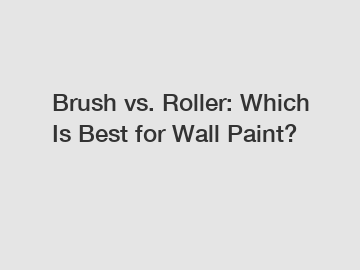 Brush vs. Roller: Which Is Best for Wall Paint?