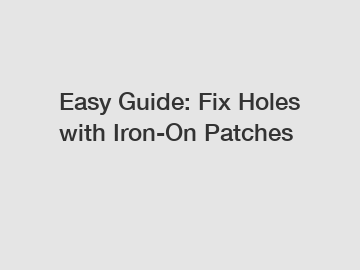 Easy Guide: Fix Holes with Iron-On Patches