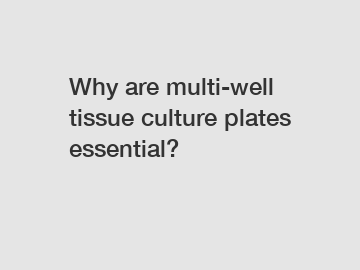 Why are multi-well tissue culture plates essential?