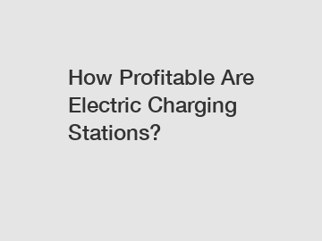 How Profitable Are Electric Charging Stations?