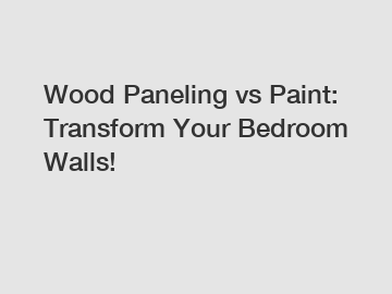 Wood Paneling vs Paint: Transform Your Bedroom Walls!