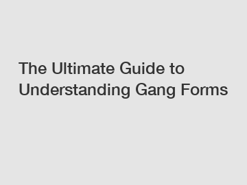 The Ultimate Guide to Understanding Gang Forms