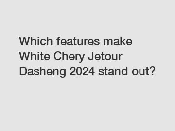 Which features make White Chery Jetour Dasheng 2024 stand out?