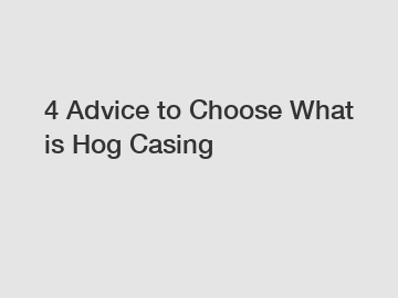 4 Advice to Choose What is Hog Casing