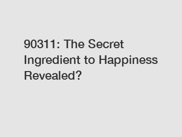 90311: The Secret Ingredient to Happiness Revealed?