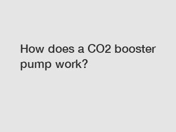 How does a CO2 booster pump work?