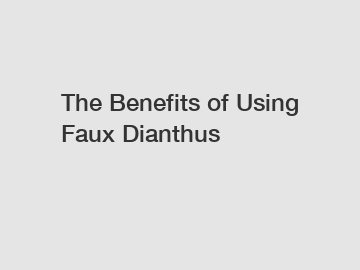 The Benefits of Using Faux Dianthus The Benefits of Using Faux Dianthus