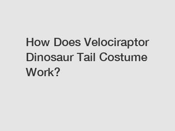 How Does Velociraptor Dinosaur Tail Costume Work?