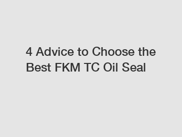 4 Advice to Choose the Best FKM TC Oil Seal