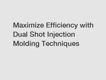 Maximize Efficiency with Dual Shot Injection Molding Techniques