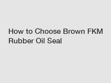 How to Choose Brown FKM Rubber Oil Seal