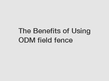 The Benefits of Using ODM field fence