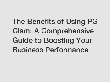 The Benefits of Using PG Clam: A Comprehensive Guide to Boosting Your Business Performance