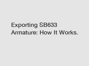 Exporting SB633 Armature: How It Works.