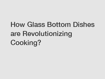 How Glass Bottom Dishes are Revolutionizing Cooking?