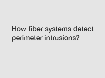 How fiber systems detect perimeter intrusions?