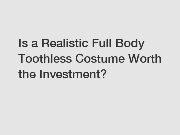 Is a Realistic Full Body Toothless Costume Worth the Investment?