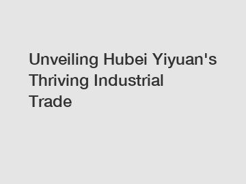 Unveiling Hubei Yiyuan's Thriving Industrial Trade