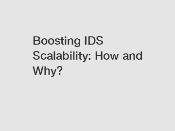 Boosting IDS Scalability: How and Why?