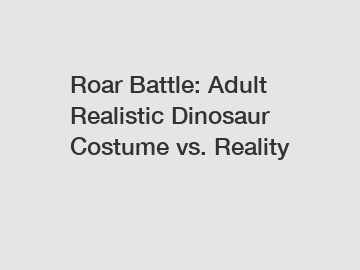 Roar Battle: Adult Realistic Dinosaur Costume vs. Reality