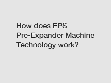 How does EPS Pre-Expander Machine Technology work?