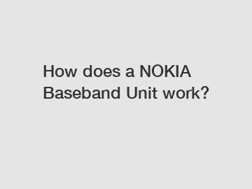 How does a NOKIA Baseband Unit work?