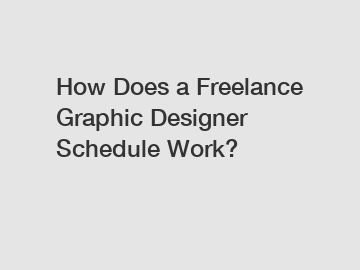 How Does a Freelance Graphic Designer Schedule Work?