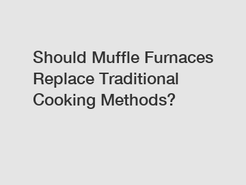 Should Muffle Furnaces Replace Traditional Cooking Methods?