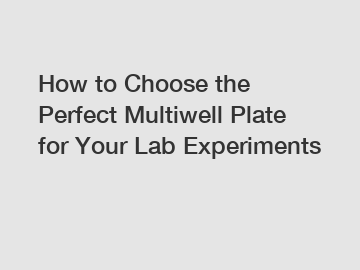 How to Choose the Perfect Multiwell Plate for Your Lab Experiments