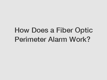 How Does a Fiber Optic Perimeter Alarm Work?