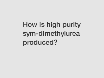 How is high purity sym-dimethylurea produced?