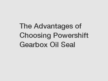 The Advantages of Choosing Powershift Gearbox Oil Seal