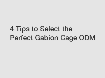 4 Tips to Select the Perfect Gabion Cage ODM