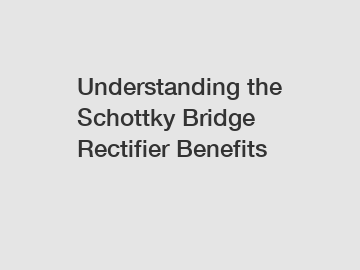 Understanding the Schottky Bridge Rectifier Benefits