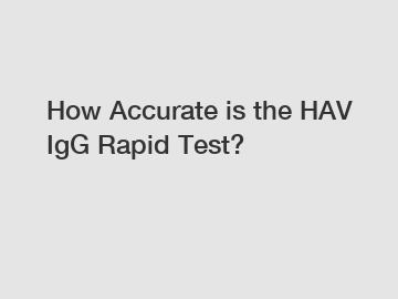 How Accurate is the HAV IgG Rapid Test?