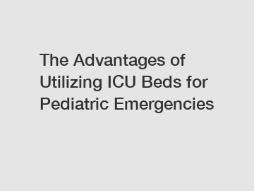 The Advantages of Utilizing ICU Beds for Pediatric Emergencies