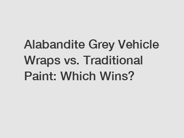 Alabandite Grey Vehicle Wraps vs. Traditional Paint: Which Wins?