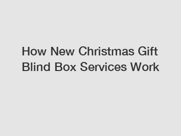 How New Christmas Gift Blind Box Services Work