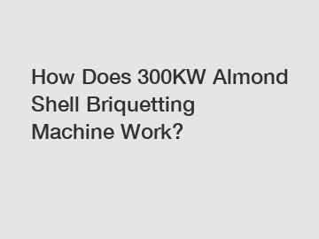 How Does 300KW Almond Shell Briquetting Machine Work?