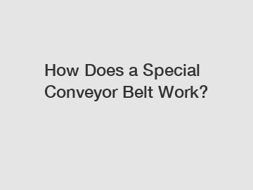 How Does a Special Conveyor Belt Work?