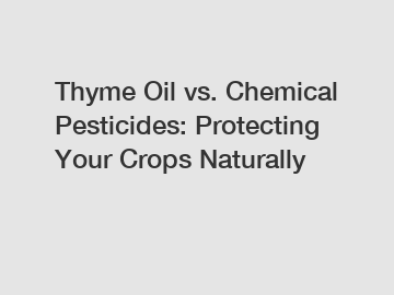 Thyme Oil vs. Chemical Pesticides: Protecting Your Crops Naturally