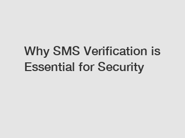 Why SMS Verification is Essential for Security