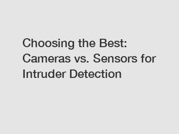 Choosing the Best: Cameras vs. Sensors for Intruder Detection