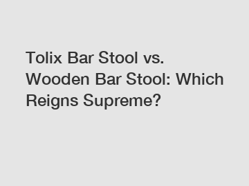 Tolix Bar Stool vs. Wooden Bar Stool: Which Reigns Supreme?
