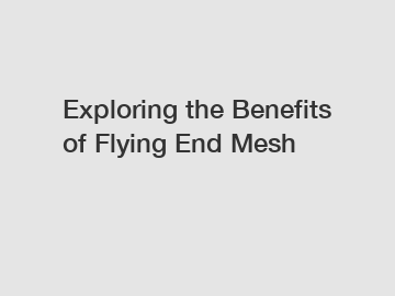 Exploring the Benefits of Flying End Mesh