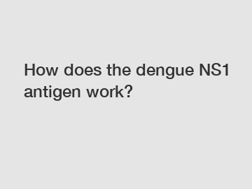 How does the dengue NS1 antigen work?