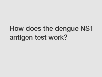 How does the dengue NS1 antigen test work?