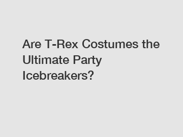 Are T-Rex Costumes the Ultimate Party Icebreakers?