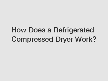 How Does a Refrigerated Compressed Dryer Work?