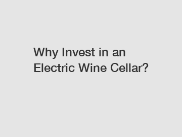 Why Invest in an Electric Wine Cellar?